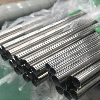 AISI ASTM 304 321 316 Ss سطح مستدير مطلي 3mm-100mm أنابيب الفولاذ المقاوم للصدأ